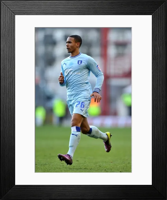 Framed Print : Jordan Clarke in Action: Coventry City vs. Nottingham Forest, Npower Championship (18-02-2012) Framed Print : Jordan Clarke in Action: Coventry City vs. Nottingham Forest, Npower Championship (18-02-2012)
