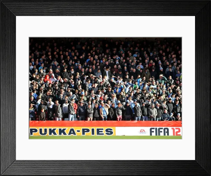 Framed Print : Unwavering Coventry City Fans Passion at Nottingham Forest's City Ground (Npower Football League Championship, 18-02-2012) Framed Print : Unwavering Coventry City Fans Passion at Nottingham Forest's City Ground (Npower Football League Championship, 18-02-2012)