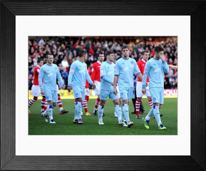Framed Print : Five Coventry City Players Gear Up for Npower Championship Showdown Against Nottingham Forest (18-02-2012) Framed Print : Five Coventry City Players Gear Up for Npower Championship Showdown Against Nottingham Forest (18-02-2012)