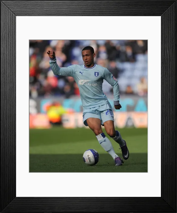 Framed Print : Jordan Clarke Faces Off at The King Power Stadium: Coventry City vs Leicester City, Npower Championship Clash (March 3, 2012) Framed Print : Jordan Clarke Faces Off at The King Power Stadium: Coventry City vs Leicester City, Npower Championship Clash (March 3, 2012)