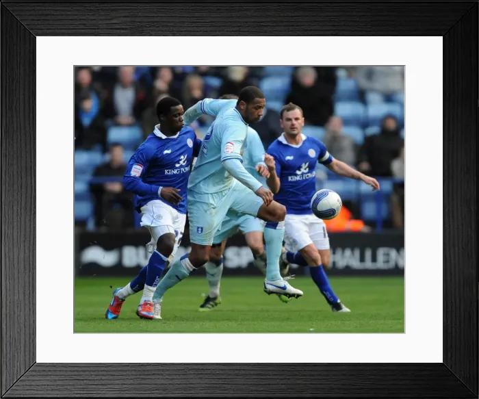 Framed Print : Schlupp vs. Platt: A Npower Championship Battle at The King Power Stadium - Coventry City vs. Leicester City (03-03-2012) Framed Print : Schlupp vs. Platt: A Npower Championship Battle at The King Power Stadium - Coventry City vs. Leicester City (03-03-2012)