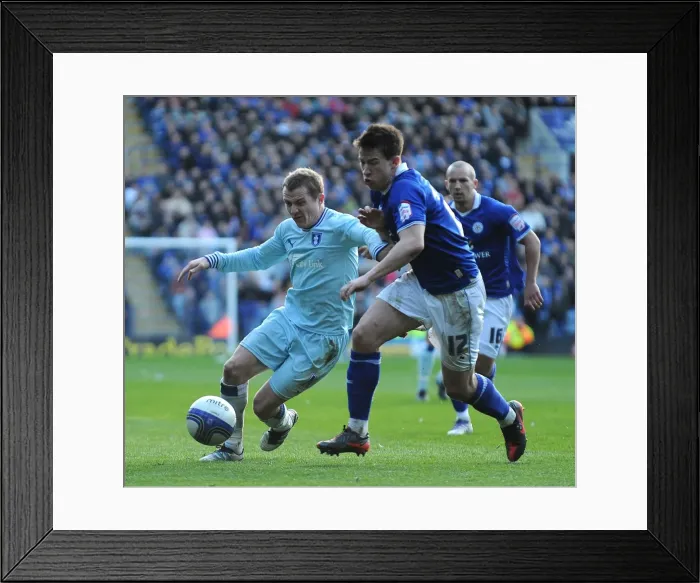 Framed Print : Championship Showdown: St Ledger vs McSheffrey - A Rivalry Renewed at The King Power Stadium (March 3, 2012) Framed Print : Championship Showdown: St Ledger vs McSheffrey - A Rivalry Renewed at The King Power Stadium (March 3, 2012)