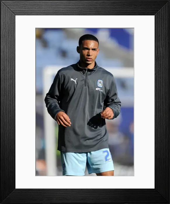 Framed Print : Jordan Clarke's Defiant Stand: Coventry City vs. Leicester City, Npower Championship (03-03-2012) Framed Print : Jordan Clarke's Defiant Stand: Coventry City vs. Leicester City, Npower Championship (03-03-2012)