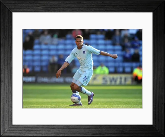 Framed Print : Cyrus Christie Faces Leicester City at The King Power Stadium - Npower Championship (03-03-2012) Framed Print : Cyrus Christie Faces Leicester City at The King Power Stadium - Npower Championship (03-03-2012)