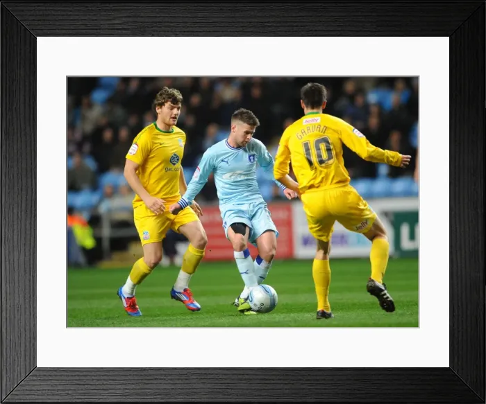 Framed Print : Intense Rivalry: Norwood, Martin, and Garvan Lock Horns at the Ricoh Arena