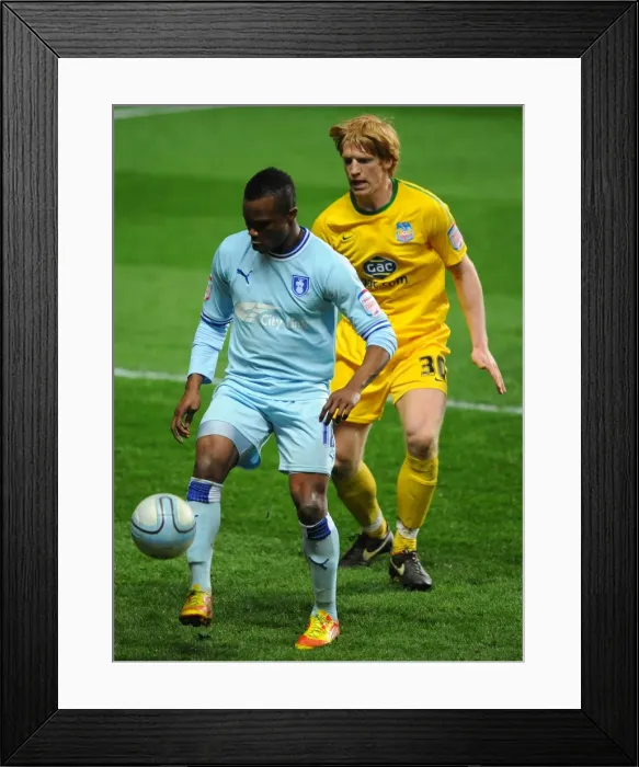 Framed Print : Intense Rivalry: Alex Nimely vs. Paul McShane in Coventry City vs. Crystal Palace Npower Championship Clash Framed Print : Intense Rivalry: Alex Nimely vs. Paul McShane in Coventry City vs. Crystal Palace Npower Championship Clash
