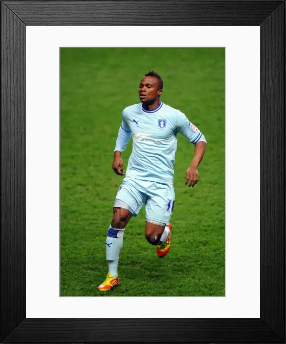 Framed Print : Alex Nimely Scores the Winning Goal: Coventry City vs Crystal Palace (Npower Championship, 06-03-2012) Framed Print : Alex Nimely Scores the Winning Goal: Coventry City vs Crystal Palace (Npower Championship, 06-03-2012)