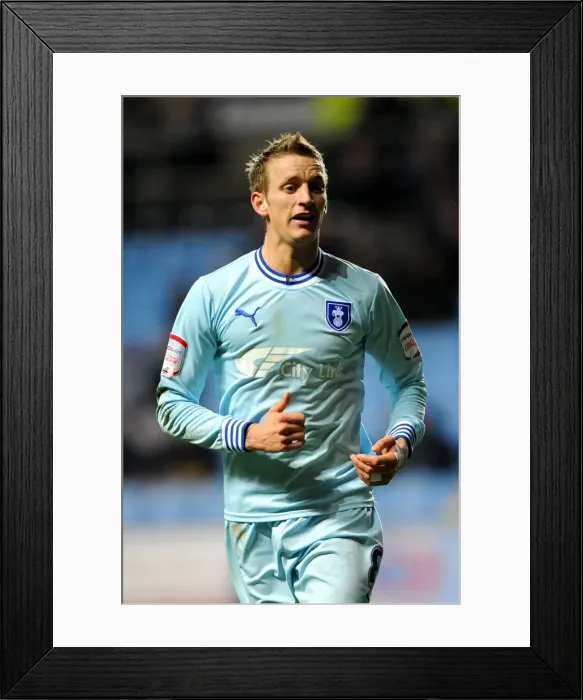 Framed Print : Carl Baker in Action: Coventry City vs Crystal Palace, Npower Championship (06-03-2012) Framed Print : Carl Baker in Action: Coventry City vs Crystal Palace, Npower Championship (06-03-2012)