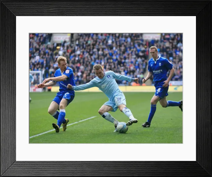 Framed Print : Gary McSheffrey vs Burke and Ramage: Intense Clash Between Coventry City and Birmingham City Footballers (10-03-2012) Framed Print : Gary McSheffrey vs Burke and Ramage: Intense Clash Between Coventry City and Birmingham City Footballers (10-03-2012)