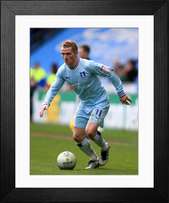 Framed Print : Gary McSheffrey's Thriller: Coventry City Stuns Birmingham City in Npower Championship (10-03-2012, Ricoh Arena)