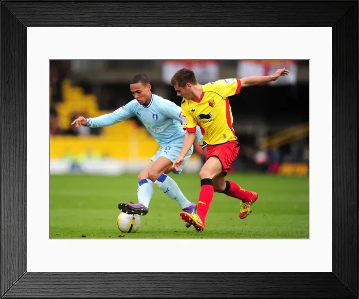 Framed Print : npower Football League Championship - Watford v Coventry City - Vicarage Road Framed Print : npower Football League Championship - Watford v Coventry City - Vicarage Road