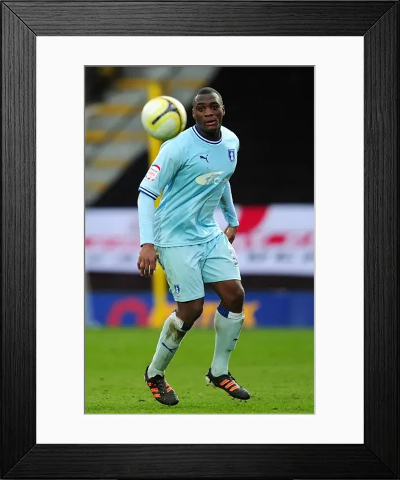 Framed Print : Nathan Cameron Faces Off Against Watford in Coventry City's Championship Battle (17-03-2012, Vicarage Road) Framed Print : Nathan Cameron Faces Off Against Watford in Coventry City's Championship Battle (17-03-2012, Vicarage Road)