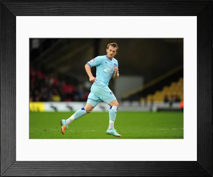 Framed Print : Coventry City vs. Watford: Championship Showdown - Sammy Clingan in Action (March 17, 2012) Framed Print : Coventry City vs. Watford: Championship Showdown - Sammy Clingan in Action (March 17, 2012)