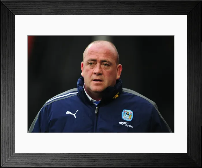 Framed Print : Andy Thorn Leads Coventry City at Vicarage Road: Championship Clash Against Watford (17-03-2012)