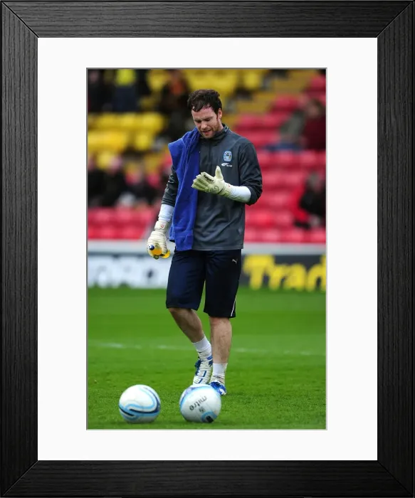 Framed Print : Joe Murphy with Coventry City Ball at Vicarage Road during Npower Championship Match vs. Watford (17-03-2012) Framed Print : Joe Murphy with Coventry City Ball at Vicarage Road during Npower Championship Match vs. Watford (17-03-2012)