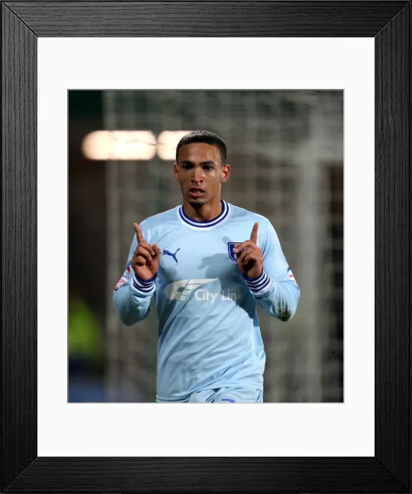 Framed Print : Dramatic Equalizer: Jordan Clarke Saves Coventry City's Npower Championship Bid vs. Cardiff City (21-03-2012) Framed Print : Dramatic Equalizer: Jordan Clarke Saves Coventry City's Npower Championship Bid vs. Cardiff City (21-03-2012)