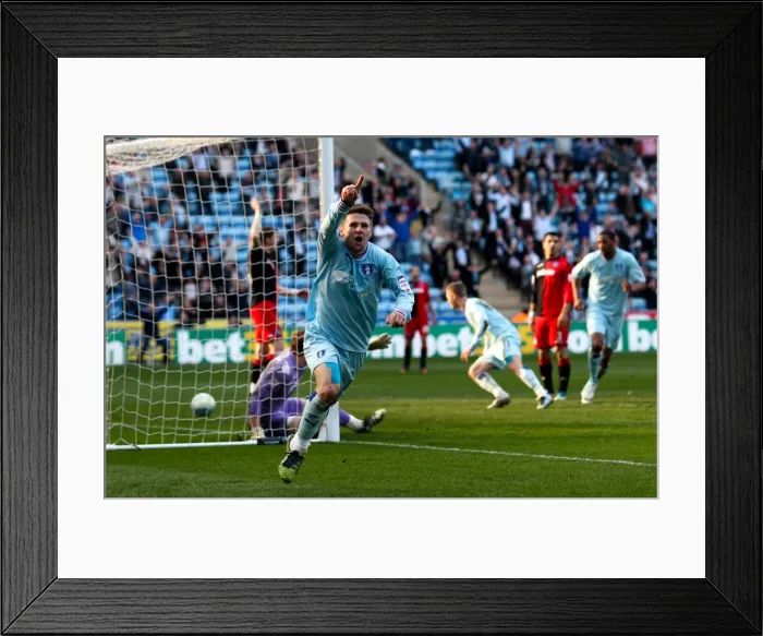 Framed Print : Oliver Norwood's Brace: Coventry City's Second Goal vs. Portsmouth (Championship, 24-03-2012, Ricoh Arena) Framed Print : Oliver Norwood's Brace: Coventry City's Second Goal vs. Portsmouth (Championship, 24-03-2012, Ricoh Arena)