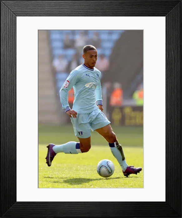 Framed Print : Sammy Clingan in Action for Coventry City Against Portsmouth at Ricoh Arena (Npower Championship, 24-03-2012) Framed Print : Sammy Clingan in Action for Coventry City Against Portsmouth at Ricoh Arena (Npower Championship, 24-03-2012)