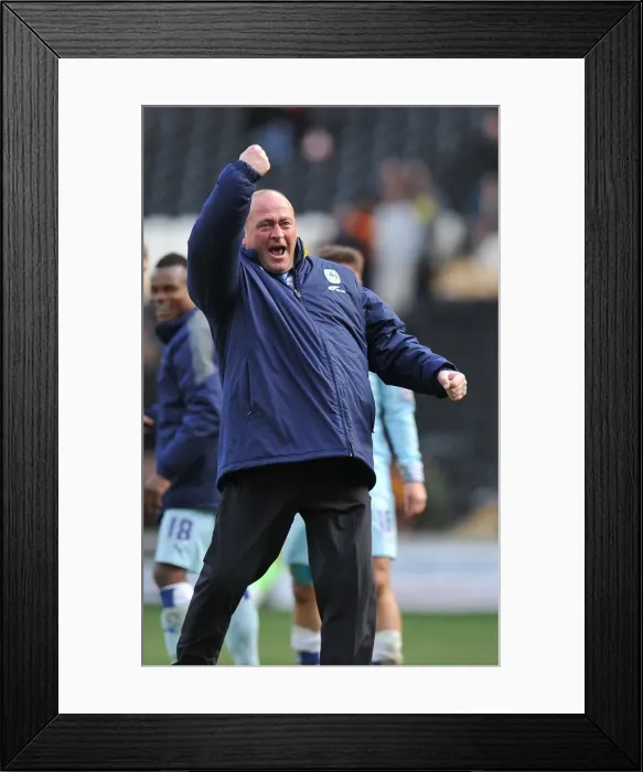 Framed Print : Andy Thorn and Coventry City Celebrate Escape from Championship Relegation Zone after Victory against Hull City (March 31, 2012) Framed Print : Andy Thorn and Coventry City Celebrate Escape from Championship Relegation Zone after Victory against Hull City (March 31, 2012)