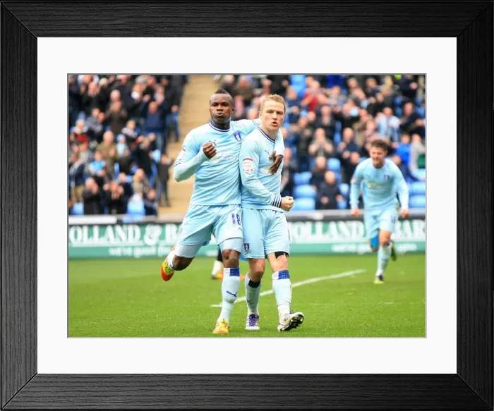 Framed Print : Gary McSheffrey's Penalty Goal Celebration: Coventry City vs. Peterborough United (Npower Championship, 2012) Framed Print : Gary McSheffrey's Penalty Goal Celebration: Coventry City vs. Peterborough United (Npower Championship, 2012)