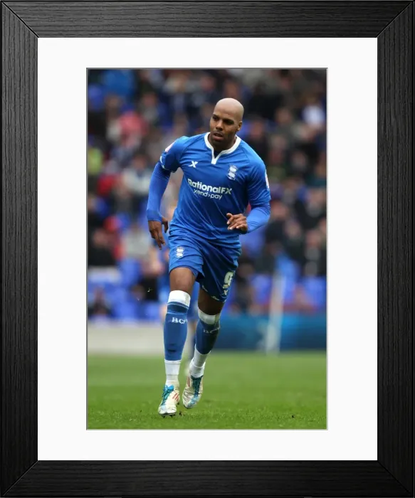 Framed Print : Marlon King Scores Dramatic Last-Minute Goal Against Rival Birmingham City in Coventry City's Npower Championship Thriller at Ashton Gate (April 9, 2012) Framed Print : Marlon King Scores Dramatic Last-Minute Goal Against Rival Birmingham City in Coventry City's Npower Championship Thriller at Ashton Gate (April 9, 2012)