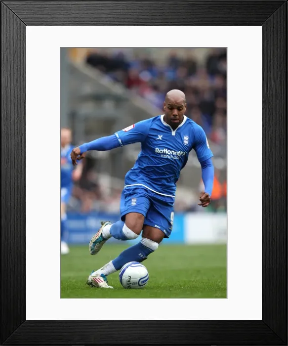 Framed Print : Marlon King Scores the Game-Winning Goal for Coventry City Against Birmingham City in Npower Championship (April 9, 2012)