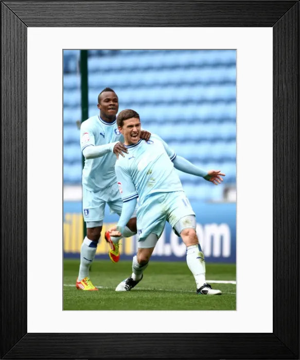 Framed Print : Cody McDonald's Epic Debut: Coventry City Scores First Against Peterborough United (07-04-2012) Framed Print : Cody McDonald's Epic Debut: Coventry City Scores First Against Peterborough United (07-04-2012)
