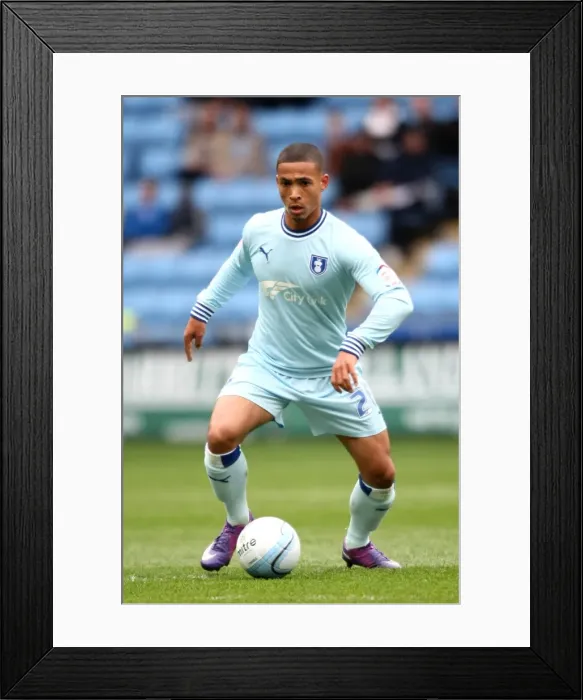 Framed Print : Jordon Clarke vs Peterborough United: Npower Championship Showdown at Ricoh Arena (07-04-2012)