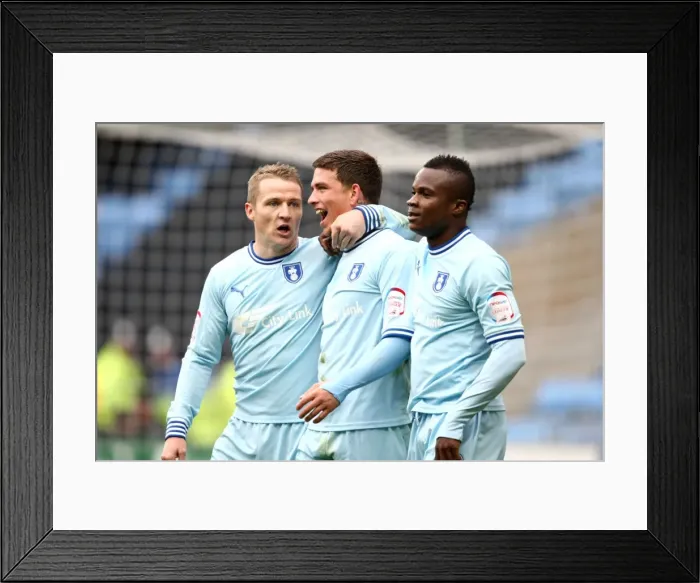 Framed Print : Cody McDonald's Epic First Goal: Coventry City vs. Peterborough United (Npower Championship, 07-04-2012) Framed Print : Cody McDonald's Epic First Goal: Coventry City vs. Peterborough United (Npower Championship, 07-04-2012)