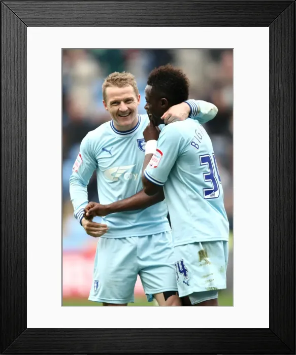 Framed Print : Thrilling Goal: Gary McSheffrey Scores for Coventry City vs. Peterborough United (07-04-2012) Framed Print : Thrilling Goal: Gary McSheffrey Scores for Coventry City vs. Peterborough United (07-04-2012)