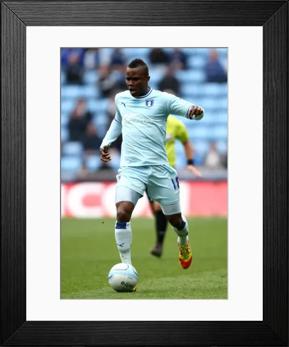 Framed Print : Alex Nimely Scores the Winning Goal: Coventry City vs Peterborough United (Npower Championship, 07-04-2012)
