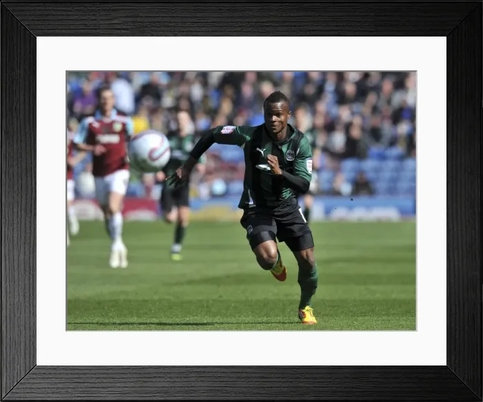 Framed Print : Thrilling Goal: Alex Nimely Scores for Coventry City at Burnley's Turf Moor (Npower Championship, 14-04-2012) Framed Print : Thrilling Goal: Alex Nimely Scores for Coventry City at Burnley's Turf Moor (Npower Championship, 14-04-2012)
