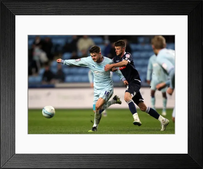 Framed Print : Intense Championship Showdown: Norwood vs. Barron at Ricoh Arena - Coventry City vs. Millwall Framed Print : Intense Championship Showdown: Norwood vs. Barron at Ricoh Arena - Coventry City vs. Millwall