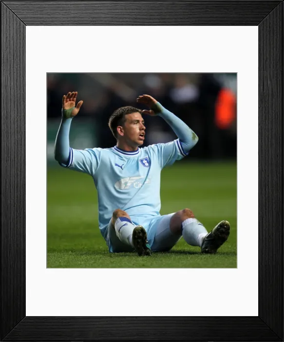 Framed Print : Cody McDonald's Regret: Missed Opportunity Against Millwall in Npower Championship (17-04-2012) Framed Print : Cody McDonald's Regret: Missed Opportunity Against Millwall in Npower Championship (17-04-2012)
