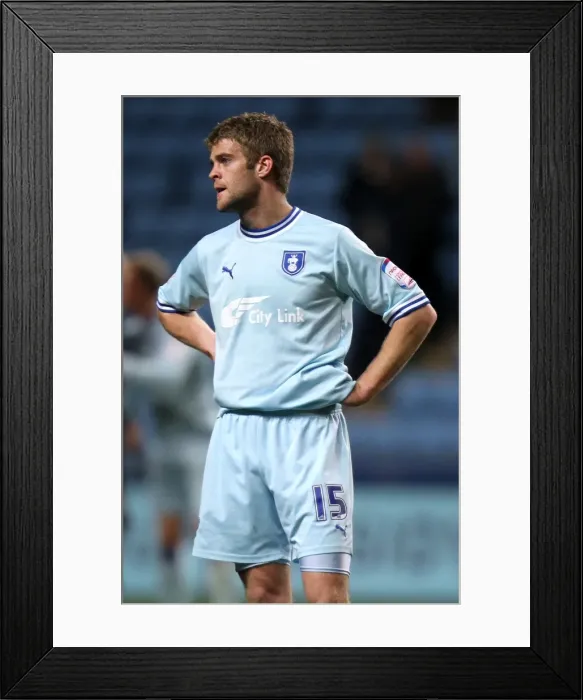 Framed Print : Martin Cranie: A Dejected Moment After Coventry City's Championship Loss to Millwall (17-04-2012) Framed Print : Martin Cranie: A Dejected Moment After Coventry City's Championship Loss to Millwall (17-04-2012)