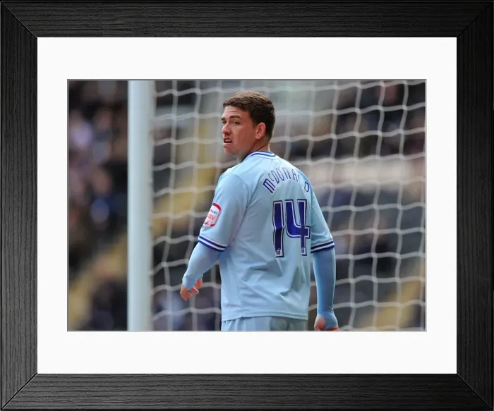 Framed Print : Cody McDonald's Thriller: Coventry City Stuns Hull City with Last-Minute Goal in Npower Championship (31-03-2012) Framed Print : Cody McDonald's Thriller: Coventry City Stuns Hull City with Last-Minute Goal in Npower Championship (31-03-2012)