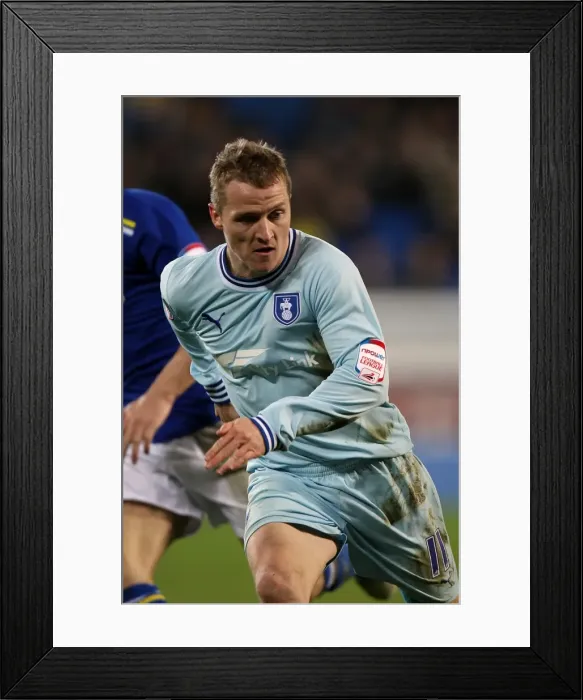Framed Print : Gary McSheffrey in Action for Coventry City against Cardiff City (21-03-2012) Framed Print : Gary McSheffrey in Action for Coventry City against Cardiff City (21-03-2012)