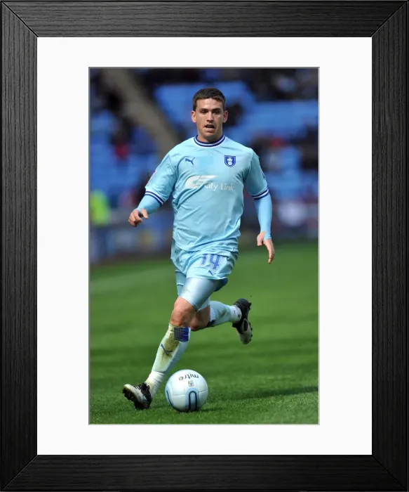 Framed Print : Cody McDonald Scores the Winning Goal for Coventry City Against Doncaster Rovers at Ricoh Arena (21-04-2012)