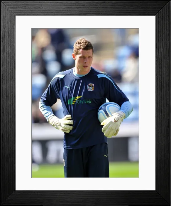 Framed Print : Chris Dunn's Spectacular Save: Coventry City vs Doncaster Rovers, Npower Championship (21-04-2012)