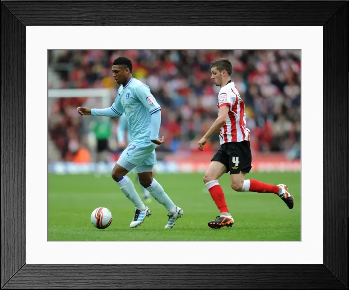 Framed Print : A Clash of Talents: Schneiderlin vs. Jeffers in Npower Championship - Southampton vs. Coventry City Framed Print : A Clash of Talents: Schneiderlin vs. Jeffers in Npower Championship - Southampton vs. Coventry City