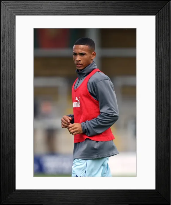 Framed Print : Jordan Clarke in Pre-Season Action for Coventry City vs Hinckley United at De Montfort Park
