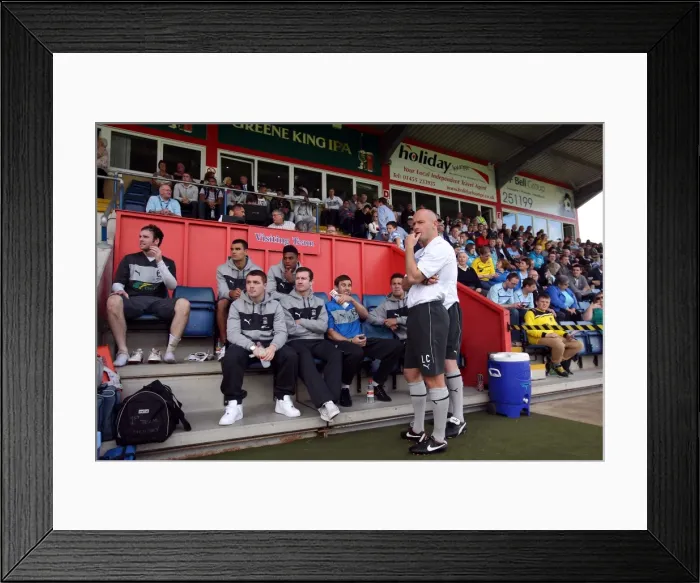 Framed Print : Coventry City FC: Coach Lee Carsley Leads Team in Pre-Season Friendly against Hinckley United at De Montfort Park Framed Print : Coventry City FC: Coach Lee Carsley Leads Team in Pre-Season Friendly against Hinckley United at De Montfort Park