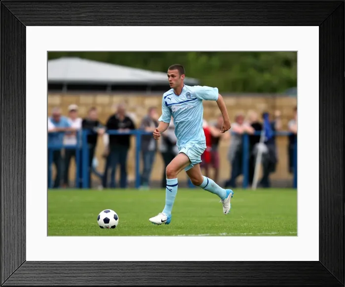 Framed Print : Coventry City FC: Pre-Season Training at Hinckley United's De Montfort Park