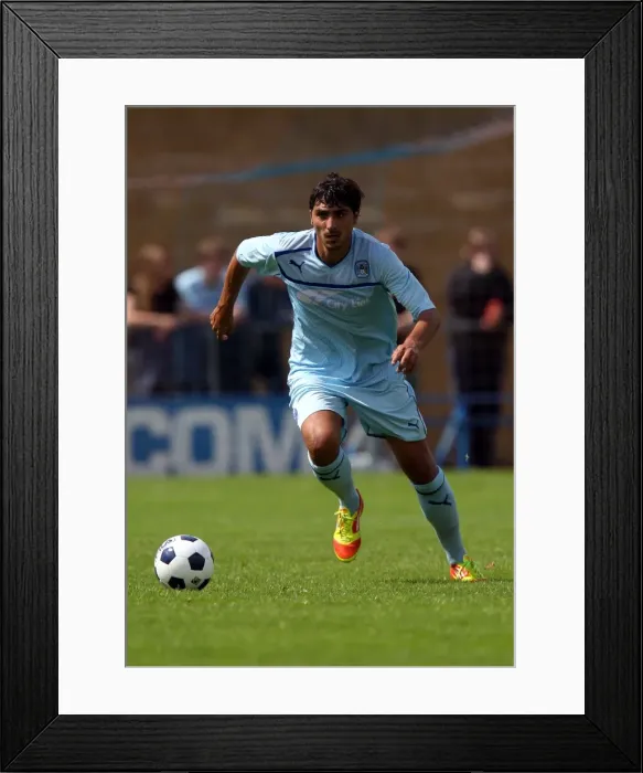 Framed Print : Coventry City's Kevin Malaga in Action during Pre-Season Friendly against Hinckley United at De Montfort Park