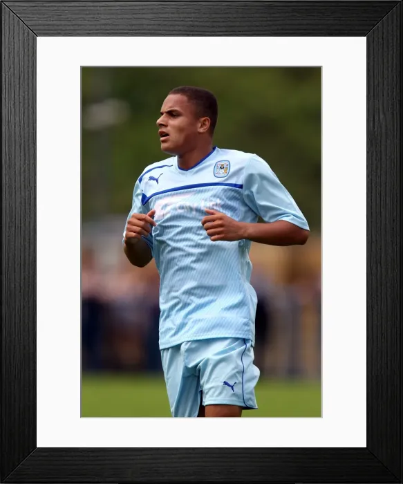 Framed Print : Louis Garner's Breakthrough Performance: Coventry City's Pre-Season Triumph over Hinckley United Framed Print : Louis Garner's Breakthrough Performance: Coventry City's Pre-Season Triumph over Hinckley United
