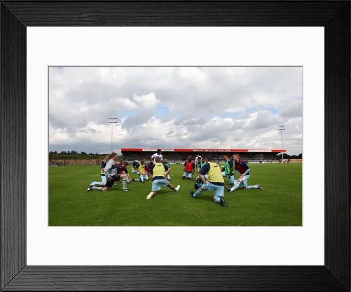 Framed Print : Coventry City FC: Pre-Season Warm-Up at De Montfort Park