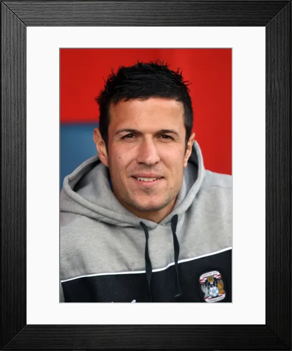 Framed Print : Richard Wood in Action: Coventry City vs Hinckley United - Pre-Season Friendly at De Montfort Park