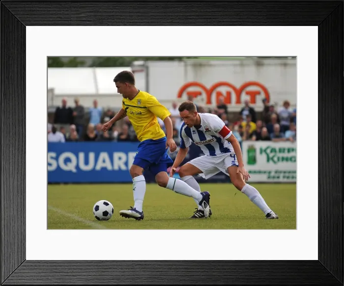 Framed Print : Coventry City's Pre-Season Showdown: McDonald vs. Armson at Nuneaton Town's Liberty Way Stadium Framed Print : Coventry City's Pre-Season Showdown: McDonald vs. Armson at Nuneaton Town's Liberty Way Stadium
