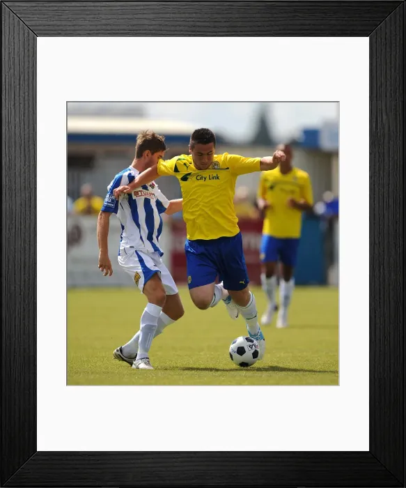 Framed Print : Clash of the Stars: Neil Collett vs Callum Ball - Coventry City vs Nuneaton Town Pre-Season Friendly
