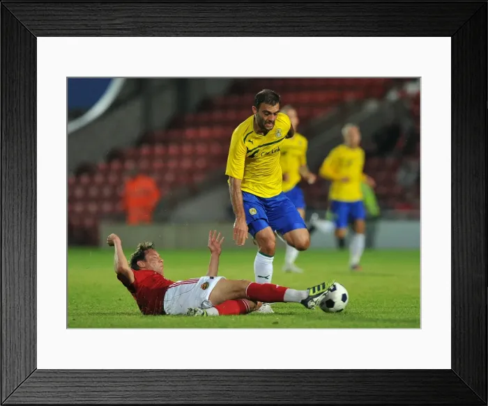 Framed Print : Pre Season Friendly - Wrexham v Coventry City - The Racecourse Ground